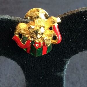Nordstrom Enamel Cat Gift Brooch